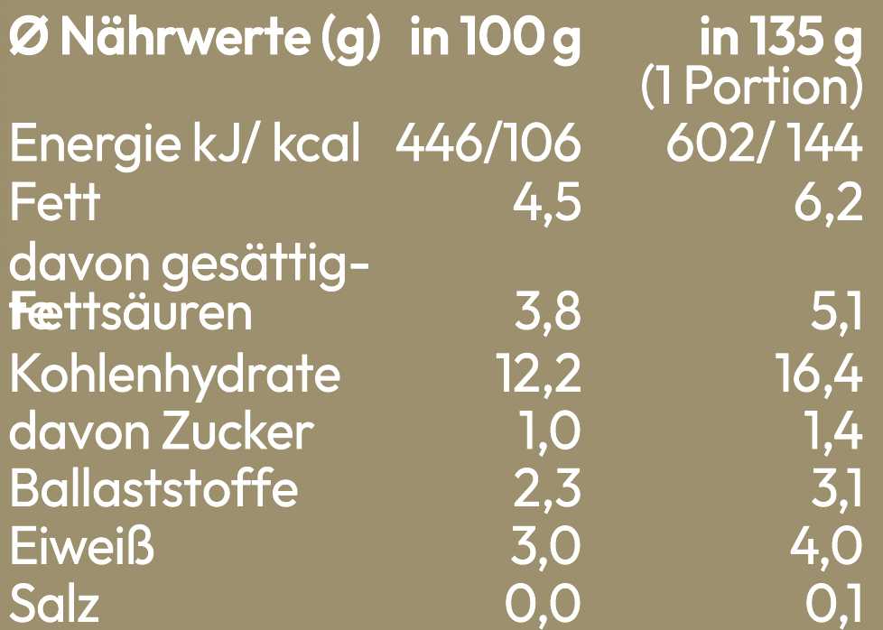 BIO Reis - Kichererbsen - Brokkoli - Blumenkohl - Kokosmilch - nounou organics