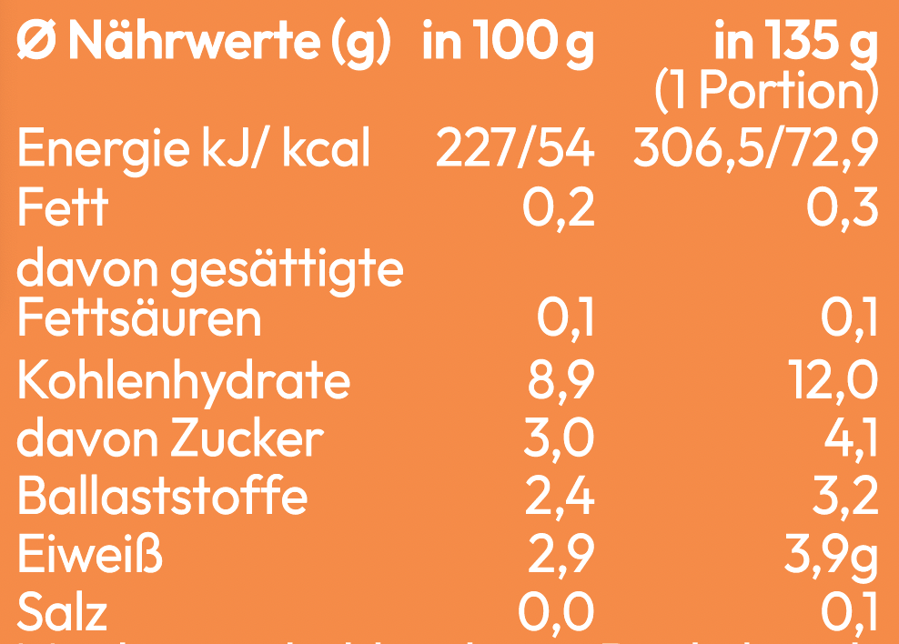 BIO Süßkartoffel - Blumenkohl - Rote Linsen - nounou organics