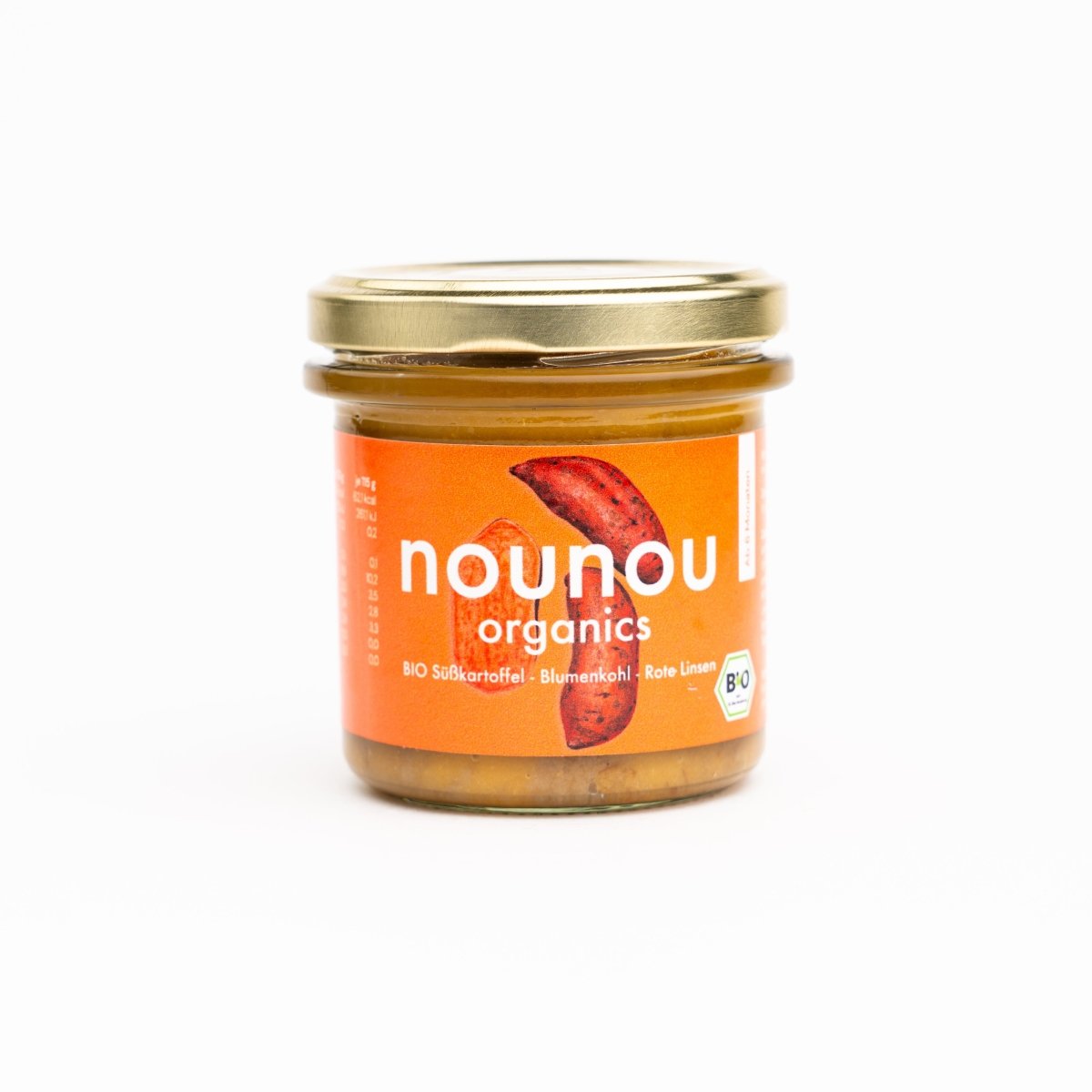 BIO Süßkartoffel - Blumenkohl - Rote Linsen - nounou organics